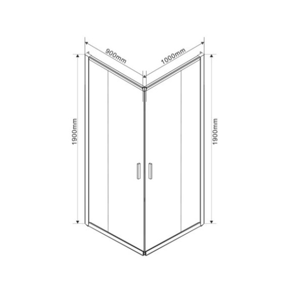 Душевой уголок Vincea Garda VSS-1G9010CH 100х90 профиль Хром стекло шиншилла Душевой уголок Vincea Garda VSS-1G9010CH 100х90 профиль Хром стекло шиншилла