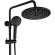Душевая система Kaiser Nove 06177-2 с термостатом Черная матовая Душевая система Kaiser Nove 06177-2 с термостатом Черная матовая