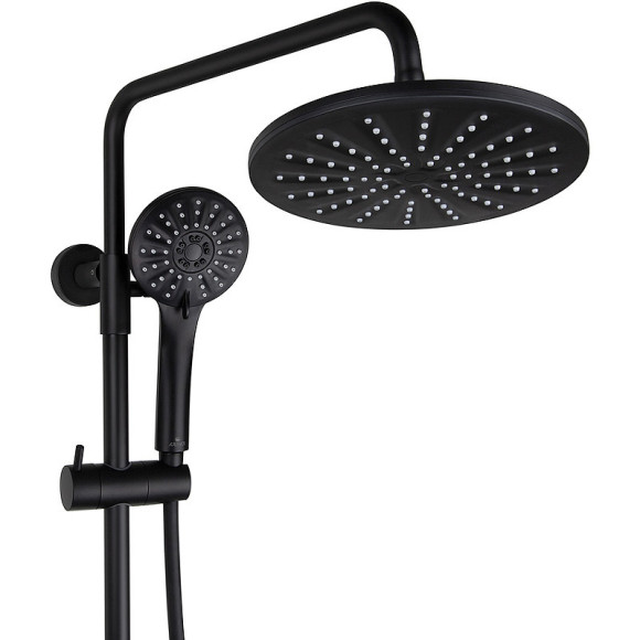Душевая система Kaiser Nove 06177-2 с термостатом Черная матовая Душевая система Kaiser Nove 06177-2 с термостатом Черная матовая