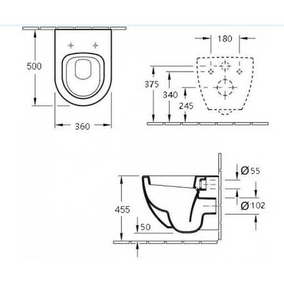 Унитаз Esbano Lotus ESUPLOTUW подвесной Белый с сиденьем Микролифт