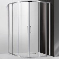 Душевой уголок Cezares Molveno R-22 120х120 MOLVENO-R-22-100+20-C-Cr-IV профиль Хром стекло прозрачное