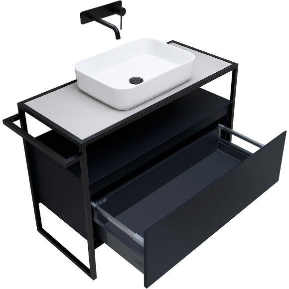 Тумба под раковину Allen Brau Priority 100 1.31003.AM Антрацит матовый Тумба под раковину Allen Brau Priority 100 1.31003.AM Антрацит матовый