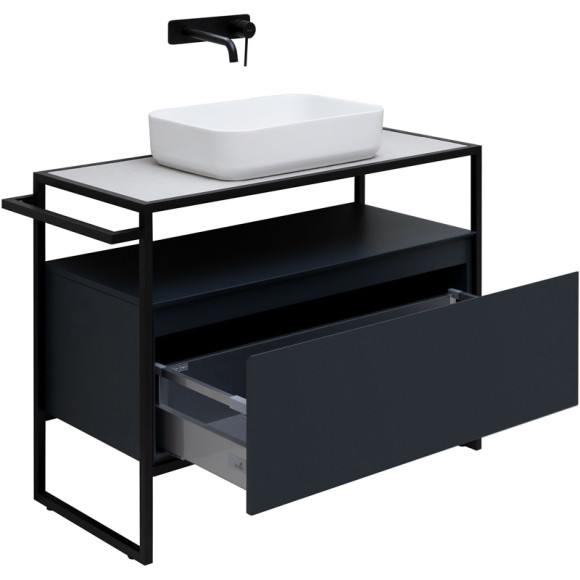 Тумба под раковину Allen Brau Priority 100 1.31003.AM Антрацит матовый Тумба под раковину Allen Brau Priority 100 1.31003.AM Антрацит матовый