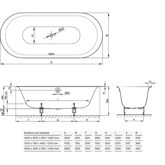 Стальная ванна Bette Lux 180x80 3466-000 с шумоизоляцией Стальная ванна Bette Lux 180x80 3466-000 с шумоизоляцией