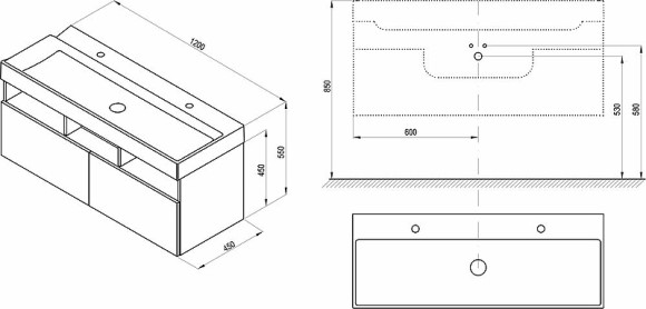 Тумба под раковину Ravak SD Natural 120 X000001053 подвесная Белая глянцевая Тумба под раковину Ravak SD Natural 120 X000001053 подвесная Белая глянцевая