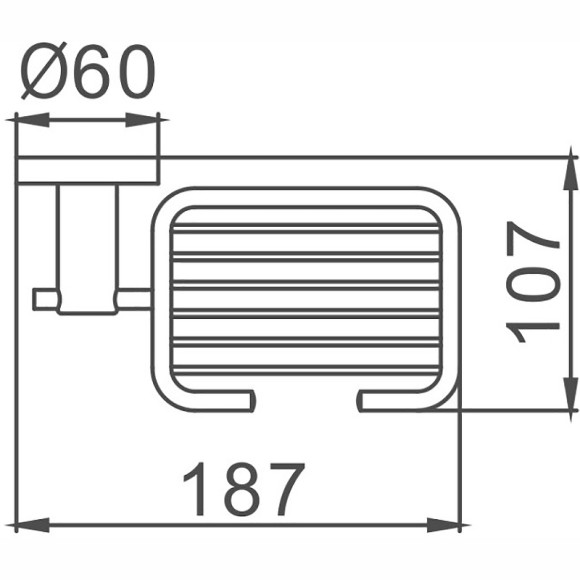 Мыльница Haiba HB8302-1 Нержавеющая сталь Мыльница Haiba HB8302-1 Нержавеющая сталь