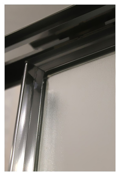 Душевая дверь Cezares Elena 150 L ELENA-W-B-13-30+60/60-P-Cr-L профиль Хром стекло рифленое