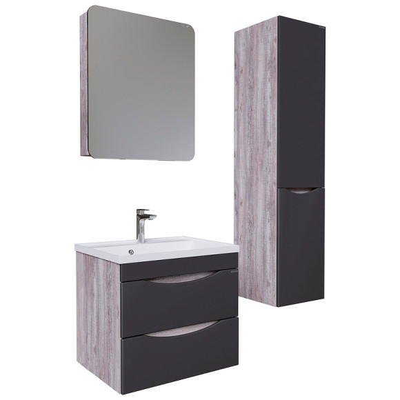 Зеркальный шкаф Grossman Талис 60 206006 Бетон пайн Серый Зеркальный шкаф Grossman Талис 60 206006 Бетон пайн Серый