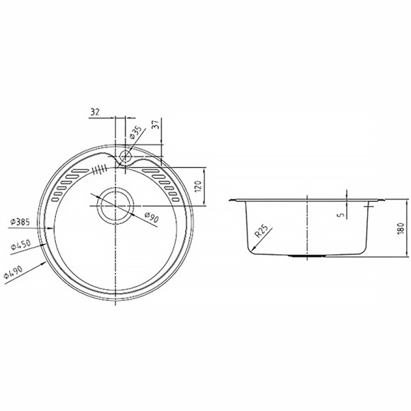 Кухонная мойка Iddis Suno S 49 SUN49S0i77S Сатин