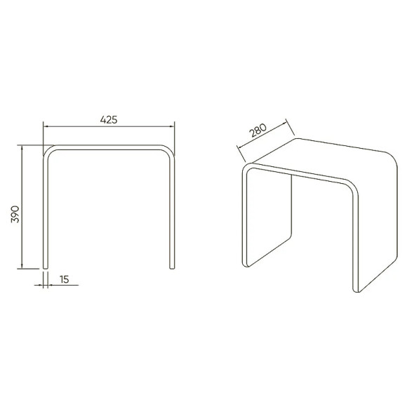 Стульчик для ванной Veconi ST-1 ST-AC-1T прозрачный Стульчик для ванной Veconi ST-1 ST-AC-1T прозрачный