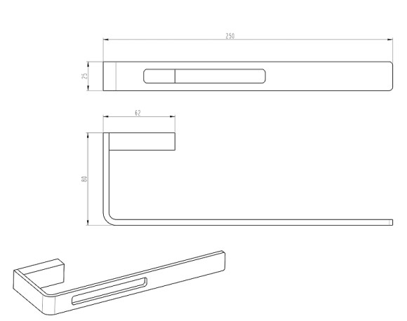 Полотенцедержатель Boheme Q 10945-MW Белый матовый Полотенцедержатель Boheme Q 10945-MW Белый матовый