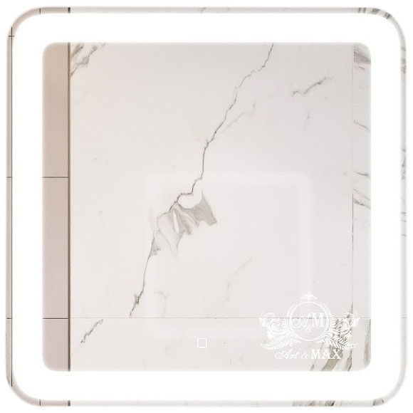 Зеркало Art&Max Latina AM-Lat-600-600-DS-F с подсветкой с сенсорным выключателем