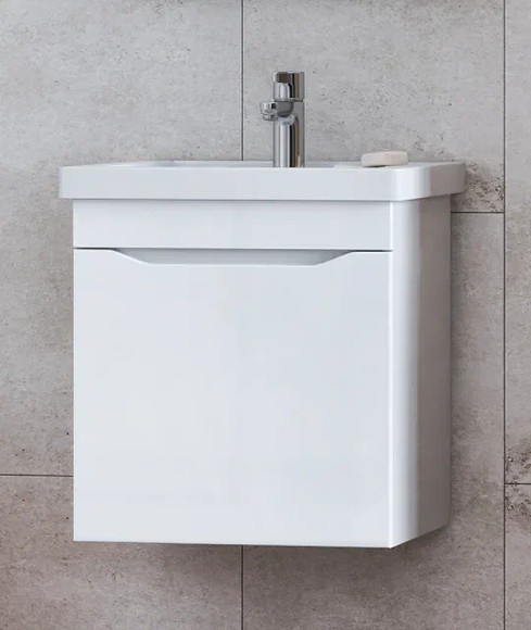 Тумба под раковину Vigo Grani 50 tp.GRI.FOS.50.1Y подвесная Белая