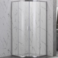 Душевой уголок Veconi Rovigo RV-202 80х80 RV202-80-01-C6 профиль Хром стекло прозрачное