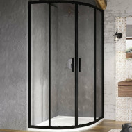 Душевой уголок Ravak Blix BLSCP4-90 90x90 X3BM70300Z1 профиль Черный стекло Transparent Душевой уголок Ravak Blix BLSCP4-90 90x90 X3BM70300Z1 профиль Черный стекло Transparent