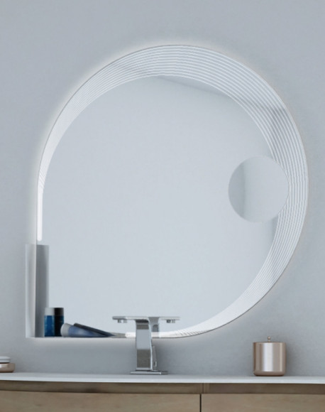Зеркало Cezares 90 45012 с увеличительным зеркалом и LED подсветкой