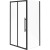 Душевой уголок Esbano Flex 100x80 ESOGF108PSB профиль Черный стекло прозрачное