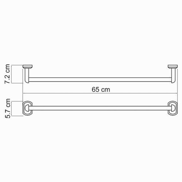 Полотенцедержатель WasserKRAFT Oder K-3030 Хром Полотенцедержатель WasserKRAFT Oder K-3030 Хром