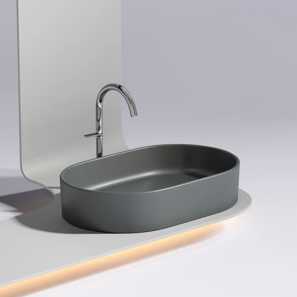 Раковина-чаша Ceramicanova Element 61 CN6048MDH Темный антрацит матовый Раковина-чаша Ceramicanova Element 61 CN6048MDH Темный антрацит матовый