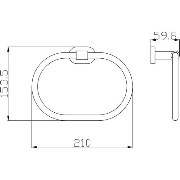 Кольцо для полотенец Rav Slezak Yukon YUA0104CMATZ Черное матовое Золото Кольцо для полотенец Rav Slezak Yukon YUA0104CMATZ Черное матовое Золото