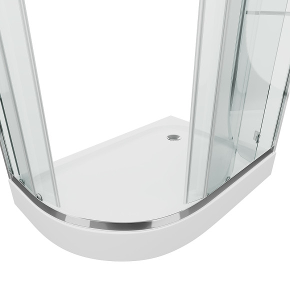 Душевой уголок Grossman Classic 120х80 L GR-9120L профиль Хром стекло прозрачное Душевой уголок Grossman Classic 120х80 L GR-9120L профиль Хром стекло прозрачное