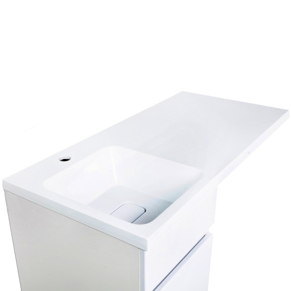 Раковина Orange 100 L ST-100RAL с местом под стиральную машину Белая Раковина Orange 100 L ST-100RAL с местом под стиральную машину Белая