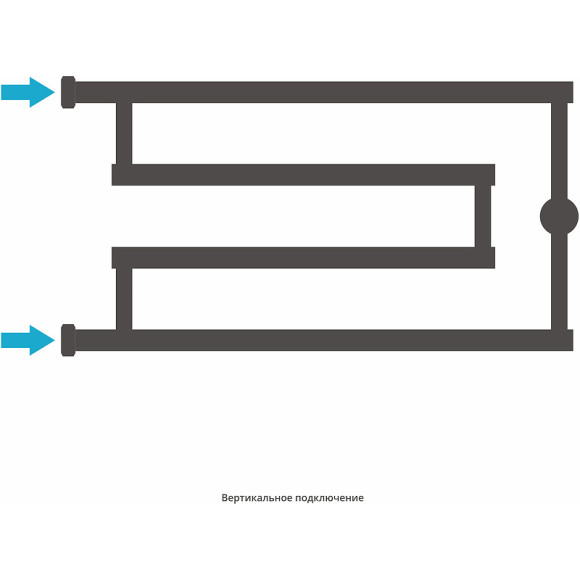 Водяной полотенцесушитель Сунержа High-Tech+ G 320x650 00-4051-3265 Хром Водяной полотенцесушитель Сунержа High-Tech+ G 320x650 00-4051-3265 Хром