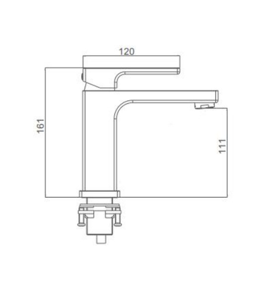 Смеситель для раковины Gappo G17-8 G1017 Белый Смеситель для раковины Gappo G17-8 G1017 Белый