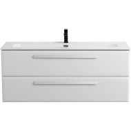 Тумба под раковину Cezares Eco-Cer-N 120 ECO-CER-N-1200-2C-SO-BL подвесная Bianco Lucido без ручек