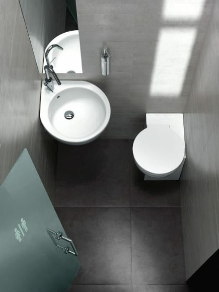 Раковина Hatria You and Me 46 R Y0H701 угловая Белая Раковина Hatria You and Me 46 R Y0H701 угловая Белая