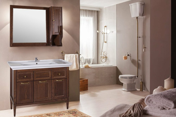 Тумба под раковину ASB-Woodline Гранда 105 11486 Антикварный Орех Тумба под раковину ASB-Woodline Гранда 105 11486 Антикварный Орех