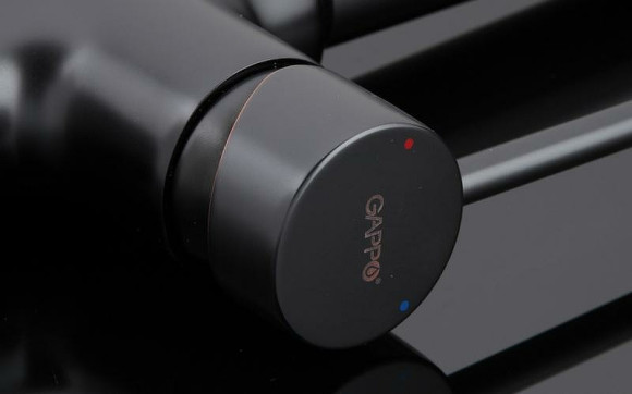Смеситель для кухни Gappo G4390-10 Черный матовый