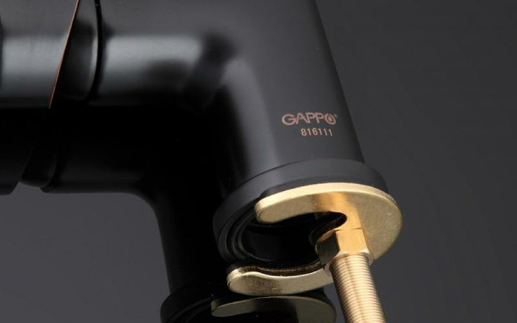 Смеситель для кухни Gappo G4390-10 Черный матовый