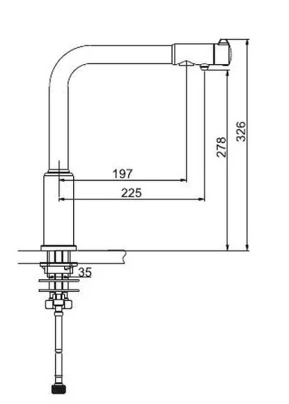 Смеситель для кухни Gappo G4390-10 Черный матовый