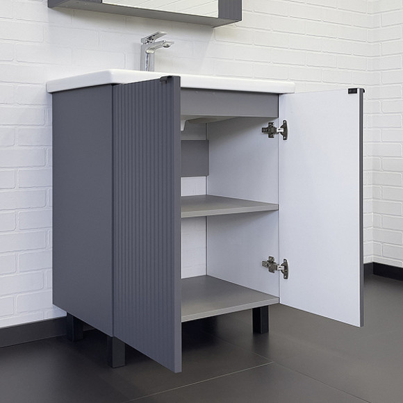 Тумба с раковиной Comforty Лима 70 00-00013686 Антрацит Тумба с раковиной Comforty Лима 70 00-00013686 Антрацит