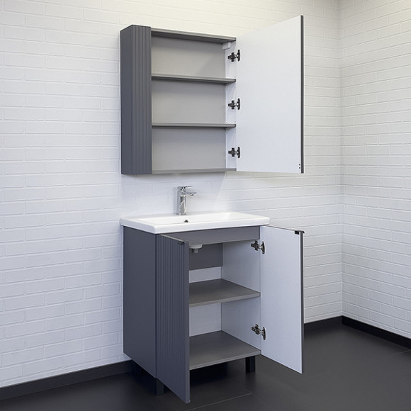 Тумба с раковиной Comforty Лима 70 00-00013686 Антрацит Тумба с раковиной Comforty Лима 70 00-00013686 Антрацит