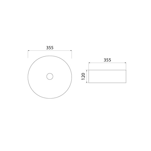 Раковина-чаша Iddis Ray 35.5 RAYGM03i27 Серая матовая