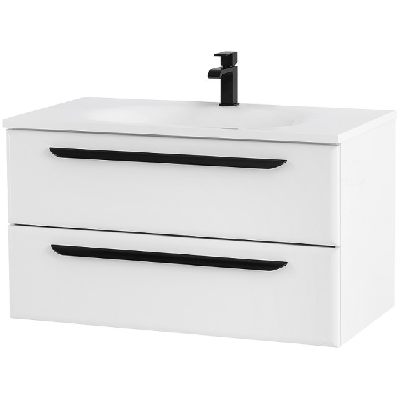 Тумба под раковину Cezares Eco 75 ECO-750-2C-SO-BO подвесная Bianco Opaco Тумба под раковину Cezares Eco 75 ECO-750-2C-SO-BO подвесная Bianco Opaco