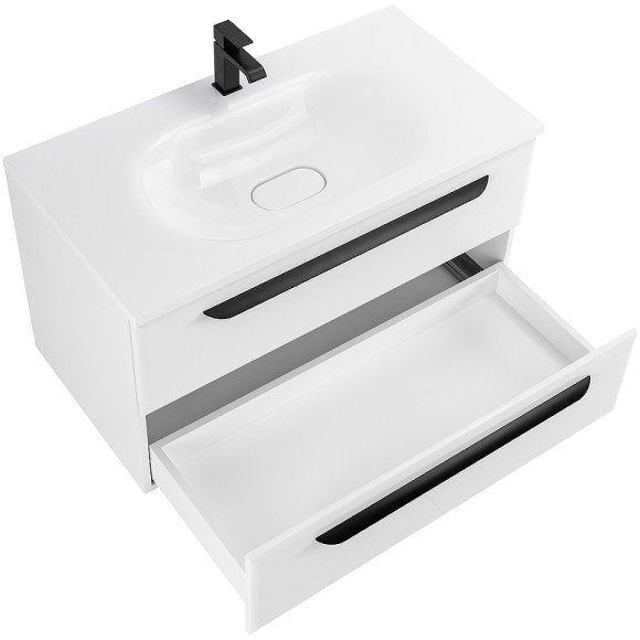 Тумба под раковину Cezares Eco 75 ECO-750-2C-SO-BO подвесная Bianco Opaco Тумба под раковину Cezares Eco 75 ECO-750-2C-SO-BO подвесная Bianco Opaco