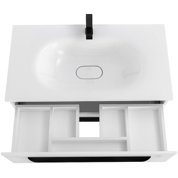 Тумба под раковину Cezares Eco 75 ECO-750-2C-SO-BO подвесная Bianco Opaco Тумба под раковину Cezares Eco 75 ECO-750-2C-SO-BO подвесная Bianco Opaco