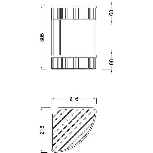 Полка корзина Timo Saona 13082/00 угловая Хром Полка корзина Timo Saona 13082/00 угловая Хром