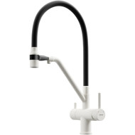 Смеситель для кухни Sancos Dora SC4003GR Белый гранит Черный