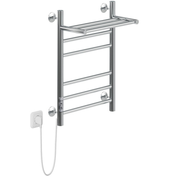 Электрический полотенцесушитель Ника Way-2 60/40 с полкой Хром Электрический полотенцесушитель Ника Way-2 60/40 с полкой Хром