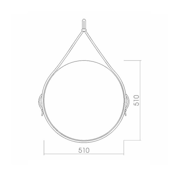 Зеркало Azario Капитан 51 LED-00002331 с сенсорным выключателем Зеркало Azario Капитан 51 LED-00002331 с сенсорным выключателем