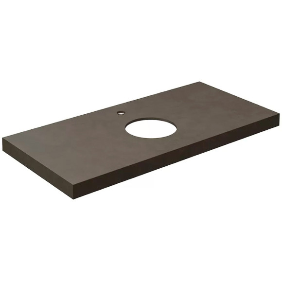 Столешница под раковину Kerama Marazzi Canaletto Про Чементо 100 CN100.DD507020R Коричневая темная матовая