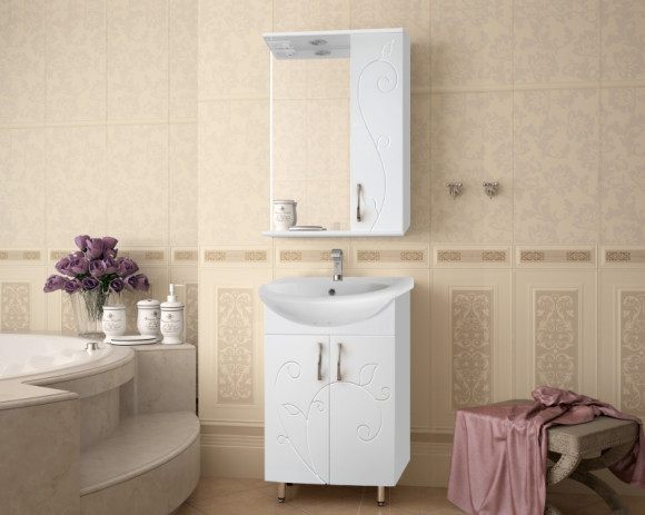 Тумба под раковину Style Line Эко Фьюжн 9 Уют 55 Белый глянец Тумба под раковину Style Line Эко Фьюжн 9 Уют 55 Белый глянец