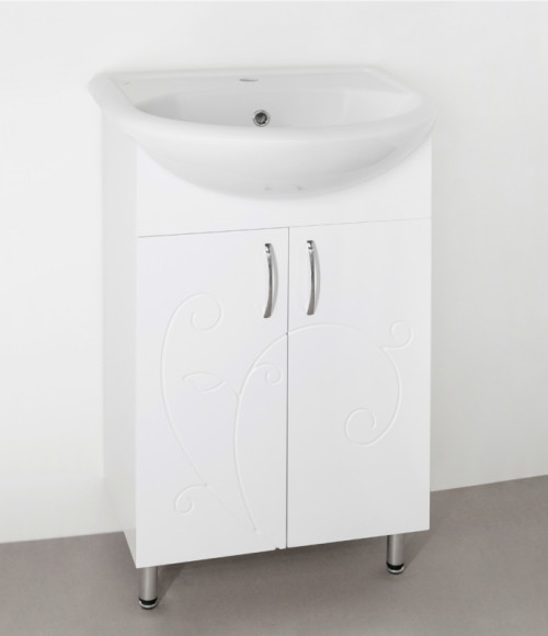 Тумба под раковину Style Line Эко Фьюжн 9 Уют 55 Белый глянец Тумба под раковину Style Line Эко Фьюжн 9 Уют 55 Белый глянец