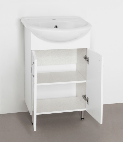 Тумба под раковину Style Line Эко Фьюжн 9 Уют 55 Белый глянец Тумба под раковину Style Line Эко Фьюжн 9 Уют 55 Белый глянец