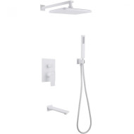 Душевая система Abber Weiss Insel AF8017FW Белая матовая Душевая система Abber Weiss Insel AF8017FW Белая матовая