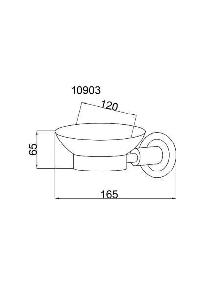 Мыльница Boheme Murano Cristal 10903-CRST-СH Хром